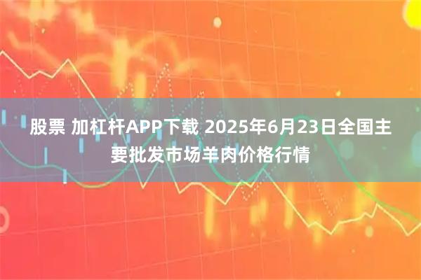 股票 加杠杆APP下载 2025年6月23日全国主要批发市场羊肉价格行情